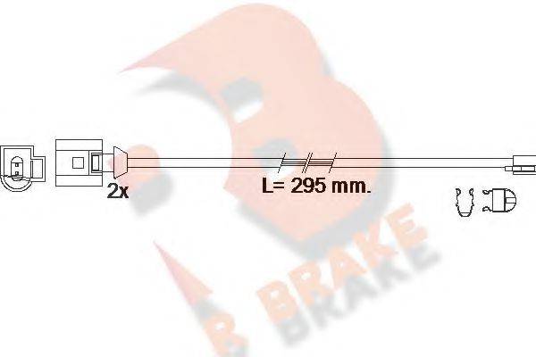 R BRAKE 610610RB Сигнализатор, износ тормозных колодок