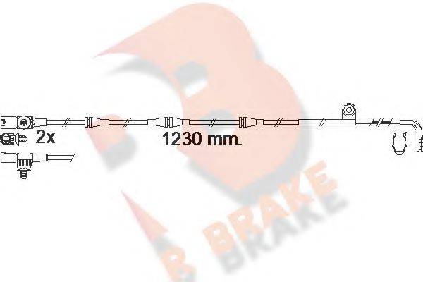 R BRAKE 610616RB Сигнализатор, износ тормозных колодок