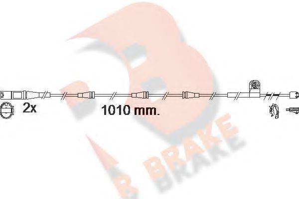 R BRAKE 610622RB Сигнализатор, износ тормозных колодок