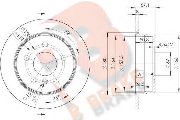 R BRAKE 78RBD20119 Тормозной диск