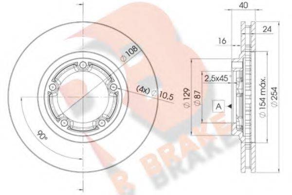 R BRAKE 78RBD20200 Тормозной диск