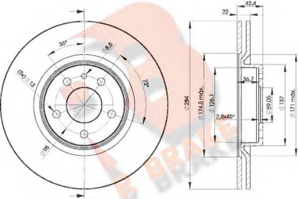 R BRAKE 78RBD21548