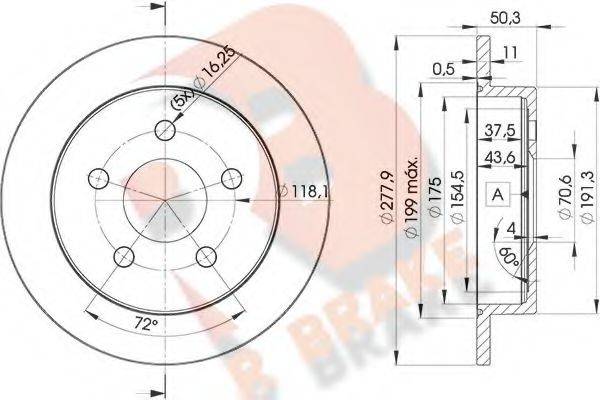 R BRAKE 78RBD22058