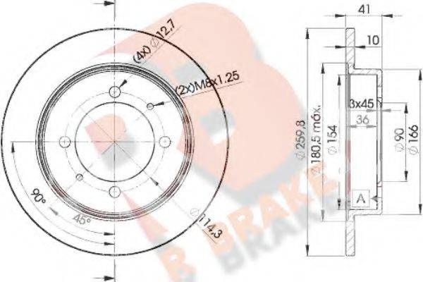 R BRAKE 78RBD22940 Тормозной диск