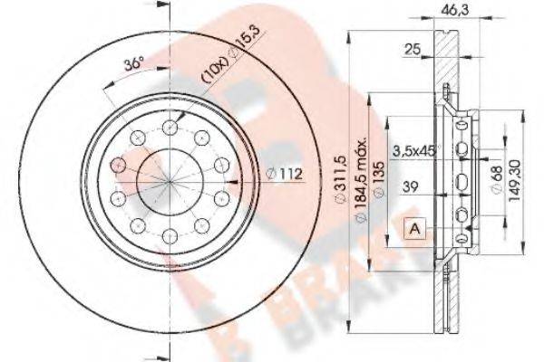 R BRAKE 78RBD24065