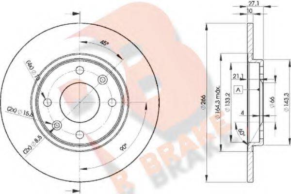 R BRAKE 78RBD24688 Тормозной диск