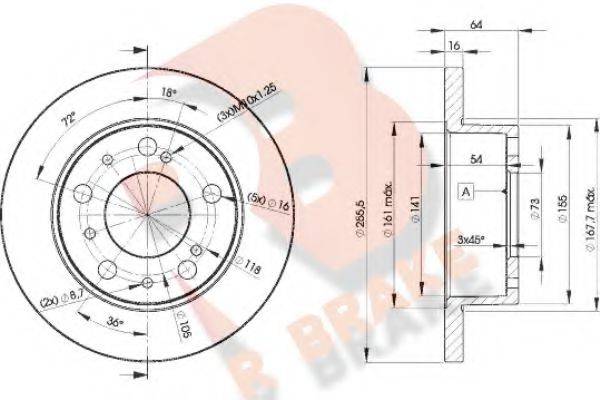 R BRAKE 78RBD24693 Тормозной диск