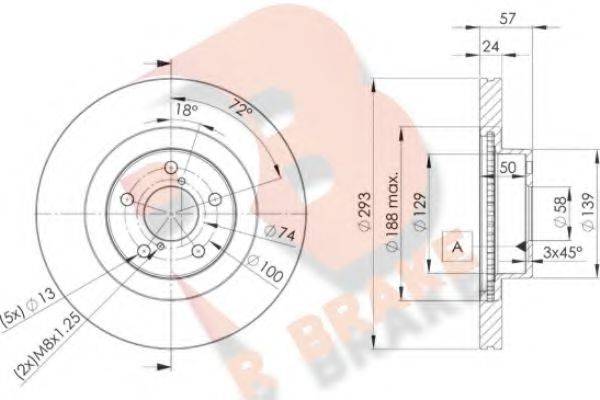 R BRAKE 78RBD24702 Тормозной диск