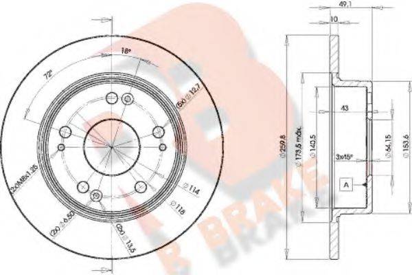 R BRAKE 78RBD25252