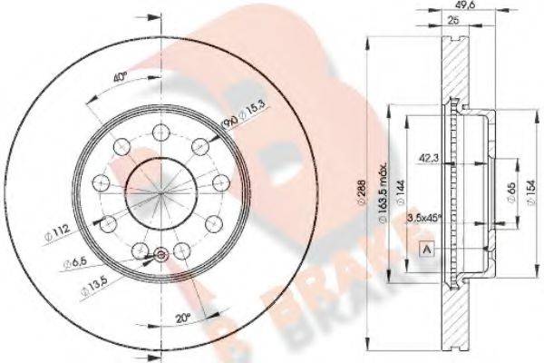 R BRAKE 78RBD25615