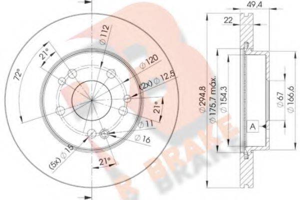R BRAKE 78RBD26471 Тормозной диск