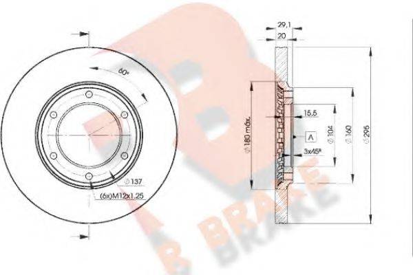 R BRAKE 78RBD27000 Тормозной диск