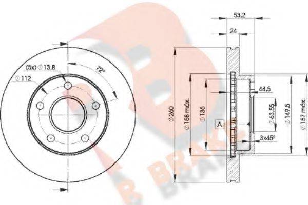 R BRAKE 78RBD28109 Тормозной диск