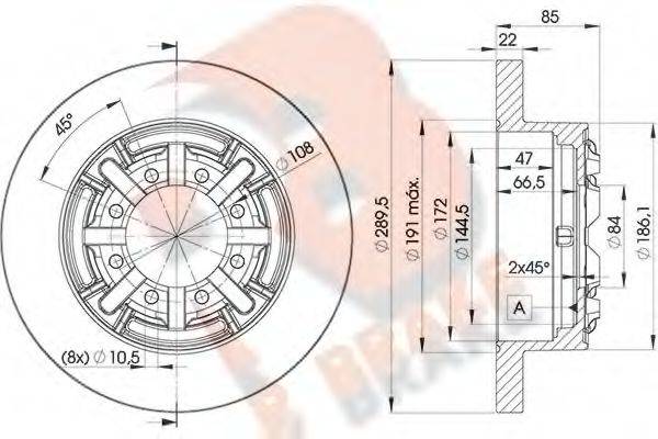 R BRAKE 78RBD18773