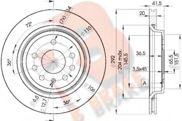 R BRAKE 78RBD29114