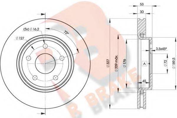 R BRAKE 78RBD29269 Тормозной диск