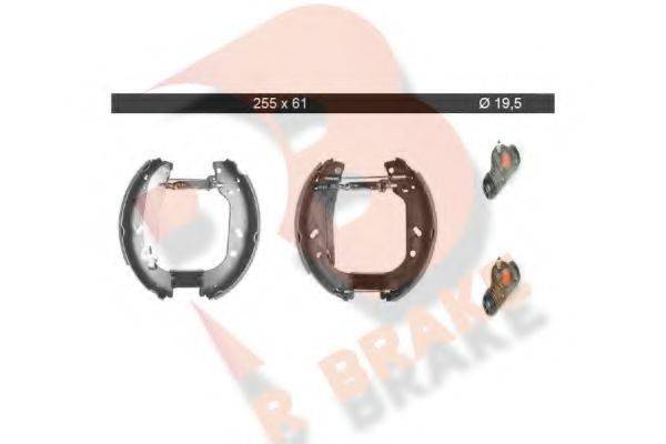 R BRAKE 79RBKT0018 Комплект тормозных колодок