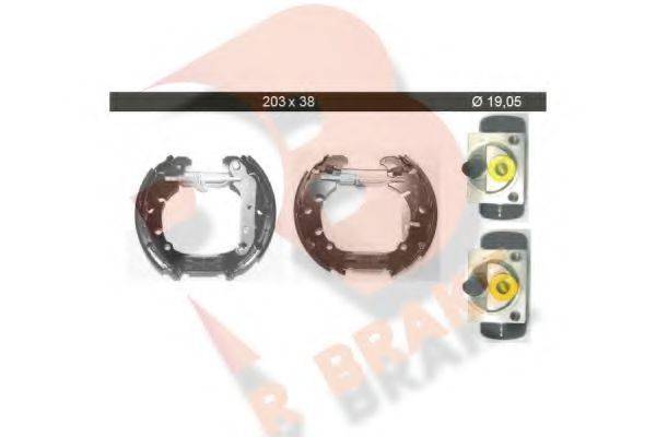 R BRAKE 79RBKT0023 Комплект тормозных колодок