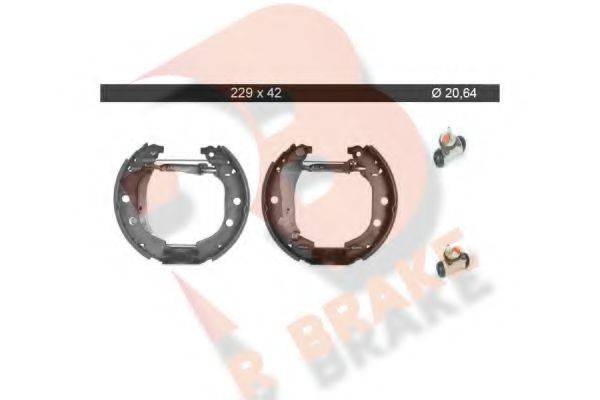 R BRAKE 79RBKT0045 Комплект тормозных колодок