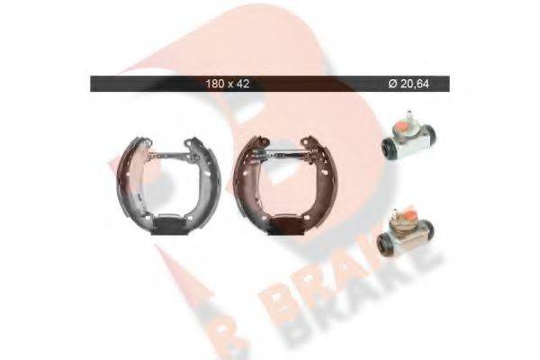 R BRAKE 79RBKT0058 Комплект тормозных колодок
