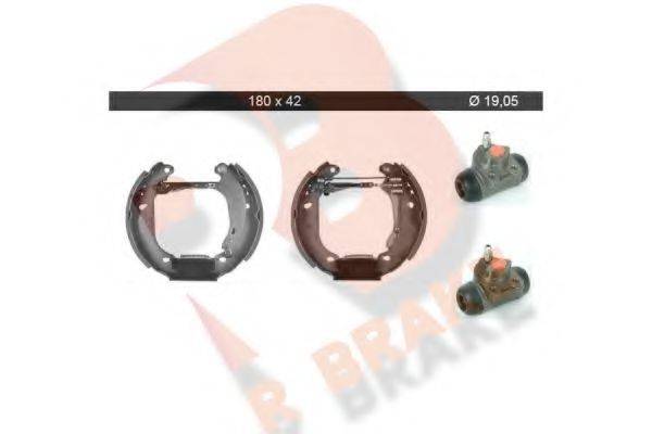 R BRAKE 79RBKT0059 Комплект тормозных колодок