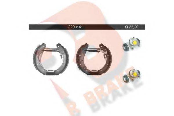 R BRAKE 79RBKT0072 Комплект тормозных колодок