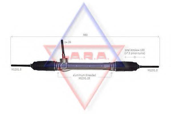 LA.R.A. 190050 Рулевой механизм