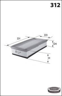 LUCAS FILTERS LFAF290 Воздушный фильтр