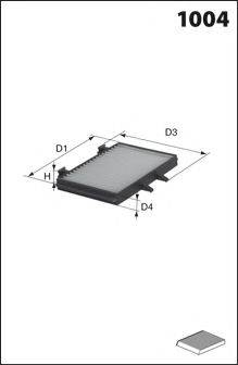 LUCAS FILTERS LFCP240 Фильтр, воздух во внутренном пространстве