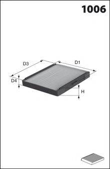 LUCAS FILTERS LFCP267S Фильтр, воздух во внутренном пространстве