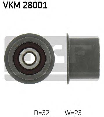 SKF VKM28001 Паразитный / Ведущий ролик, зубчатый ремень