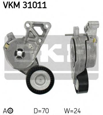 SKF VKM31011 Натяжной ролик, поликлиновой  ремень