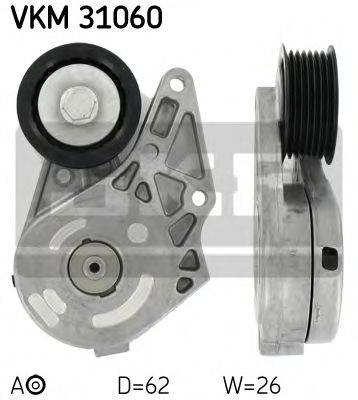 SKF VKM31060 Натяжной ролик, поликлиновой  ремень