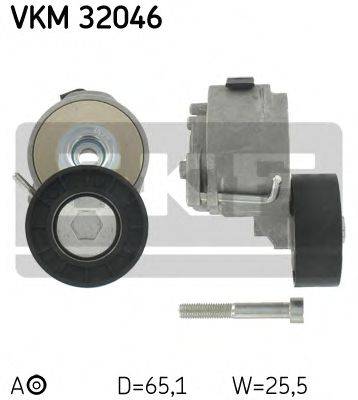 SKF VKM32046 Натяжной ролик, поликлиновой  ремень