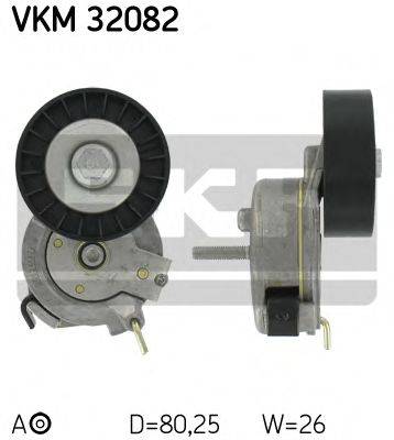 SKF VKM32082 Натяжной ролик, поликлиновой  ремень