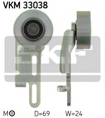 SKF VKM33038 Натяжной ролик, поликлиновой  ремень