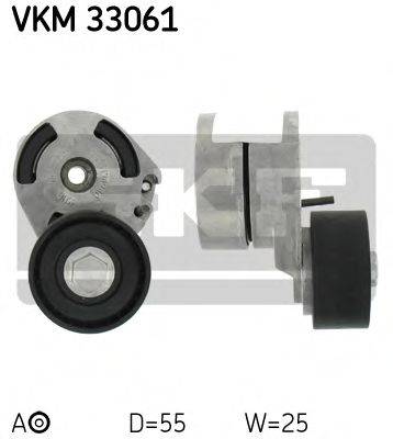 SKF VKM33061 Натяжной ролик, поликлиновой  ремень