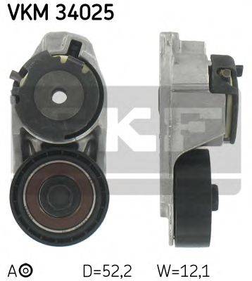 SKF VKM34025 Натяжной ролик, поликлиновой  ремень