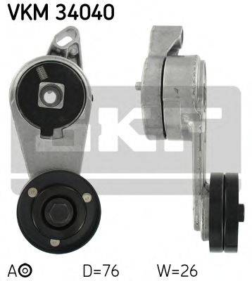 SKF VKM34040 Натяжной ролик, поликлиновой  ремень