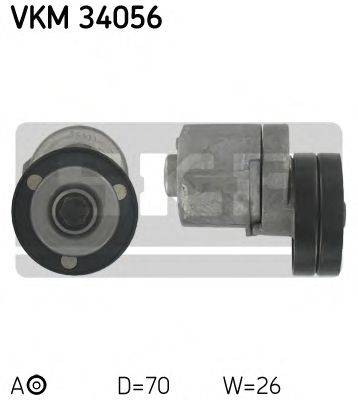 SKF VKM34056 Натяжной ролик, поликлиновой  ремень