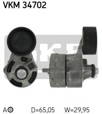 SKF VKM34702 Натяжной ролик, поликлиновой  ремень