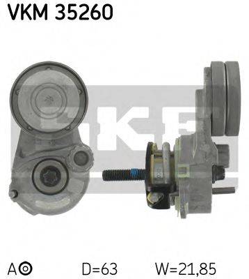 SKF VKM35260 Натяжной ролик, поликлиновой  ремень