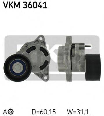 SKF VKM36041 Натяжной ролик, поликлиновой  ремень