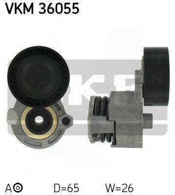 SKF VKM36055 Натяжной ролик, поликлиновой  ремень