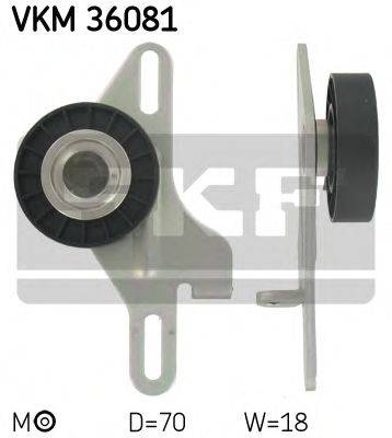 SKF VKM36081 Натяжной ролик, поликлиновой  ремень