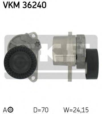 SKF VKM36240 Натяжной ролик, поликлиновой  ремень