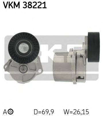 SKF VKM38221 Натяжной ролик, поликлиновой  ремень