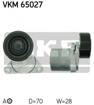 SKF VKM65027 Натяжной ролик, поликлиновой  ремень