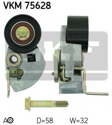 SKF VKM75628 Натяжной ролик, ремень ГРМ