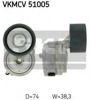 SKF VKMCV51005 Натяжной ролик, поликлиновой  ремень